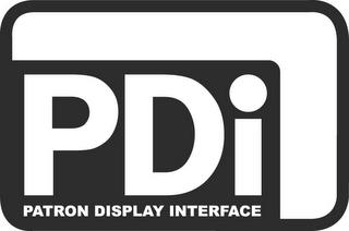 PDI PATRON DISPLAY INTERFACE trademark