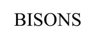 BISONS trademark