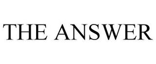 THE ANSWER trademark