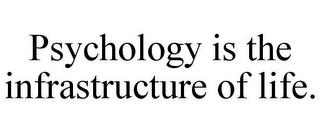 PSYCHOLOGY IS THE INFRASTRUCTURE OF LIFE. trademark