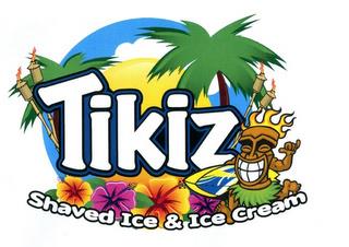 TIKIZ SHAVED ICE & ICE CREAM trademark