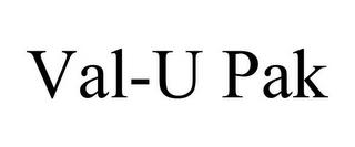 VAL-U PAK trademark