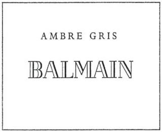 AMBRE GRIS BALMAIN trademark