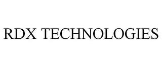 RDX TECHNOLOGIES trademark