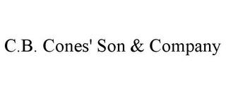 C.B. CONES' SON & COMPANY trademark