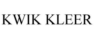 KWIK KLEER trademark