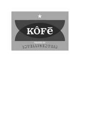 KÔFE POWERED BY INTELLIGENTSIA trademark