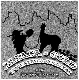 ALPACA-GOLD WWW.ALPACA-GOLD.COM 100% ORGANIC FERTILIZER trademark