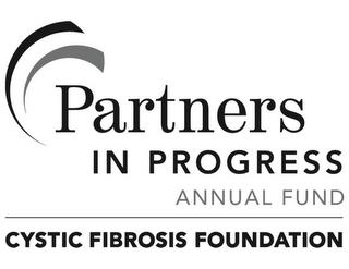 PARTNERS IN PROGRESS ANNUAL FUND CYSTIC FIBROSIS FOUNDATION trademark