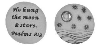 HE HUNG THE MOON & STARS. PSALMS 8:3 trademark