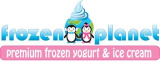 FROZEN PLANET PREMIUM FROZEN YOGURT & ICE CREAM trademark