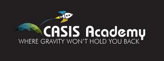 CASIS ACADEMY WHERE GRAVITY WON'T HOLD YOU BACK trademark