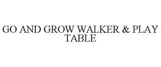 GO AND GROW WALKER & PLAY TABLE trademark