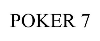 POKER 7 trademark