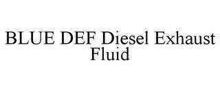 BLUE DEF DIESEL EXHAUST FLUID trademark