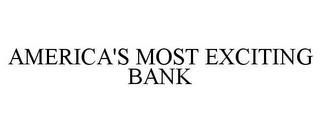 AMERICA'S MOST EXCITING BANK trademark