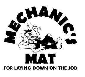 MECHANIC'S MAT FOR LAYING DOWN ON THE JOBB trademark