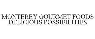 MONTEREY GOURMET FOODS DELICIOUS POSSIBILITIES trademark