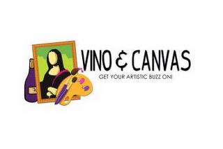 VINO & CANVAS GET YOUR ARTISTIC BUZZ ON! trademark