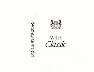 WILLS CLASSIC W.D.&H.O. WILLS trademark