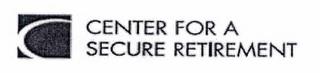 C CENTER FOR A SECURE RETIREMENT trademark