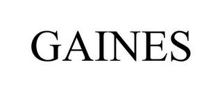 GAINES trademark