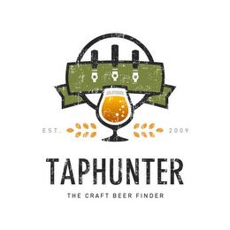 EST. 2009 TAPHUNTER THE CRAFT BEER FINDER trademark