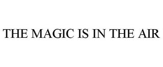 THE MAGIC IS IN THE AIR trademark