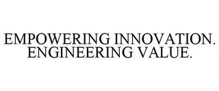 EMPOWERING INNOVATION. ENGINEERING VALUE. trademark