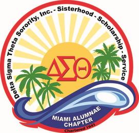 DELTA SIGMA THETA SORORITY, INC.-SISTERHOOD-SCHOLARSHIP-SERVICE MIAMI ALUMNAE CHAPTER CHARTERED 1941 trademark