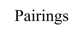 PAIRINGS trademark