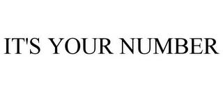 IT'S YOUR NUMBER trademark