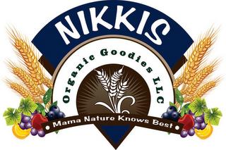 NIKKIS ORGANIC GOODIES LLC MAMA NATURE KNOWS BEST trademark