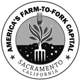 AMERICA'S FARM TO FORK CAPITAL SACRAMENTO CALFIORNIAO CALFIORNIA trademark