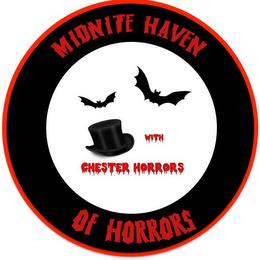 MIDNITE HAVEN OF HORRORS WITH CHESTER HORRORS trademark