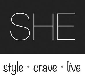 SHE STYLE · CRAVE · LIVE trademark