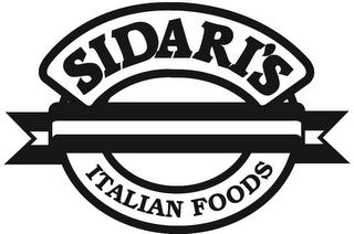 SIDARI'S ITALIAN FOODS trademark