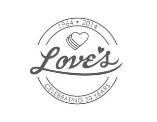 1964 - 2014 LOVE'S CELEBRATING 50 YEARS trademark