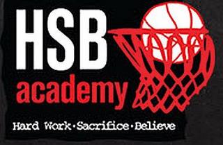 HSB ACADEMY HARD WORK · SACRIFICE · BELIEVE trademark