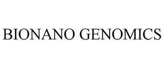 BIONANO GENOMICS trademark