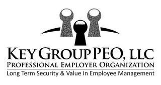 KEY GROUP PEO, LLC PROFESSIONAL EMPLOYER ORGANIZATION LONG TERM SECURITY & VALUE IN EMPLOYEE MANAGEMENT trademark