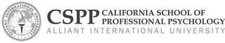 ALLIANT INTERNATIONAL UNIVERSITY.....CSPP CALIFORNIA SCHOOL OF PROFESSIONAL PSYCHOLOGY ALLIANT INTERNATIONAL UNIVERSITY trademark