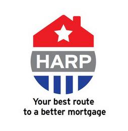 HARP YOUR BEST ROUTE TO A BETTER MORTGAGE trademark