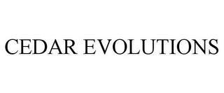 CEDAR EVOLUTIONS trademark