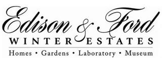 EDISON & FORD WINTER ESTATES HOMES · GARDENS · LABORATORY · MUSEUM trademark