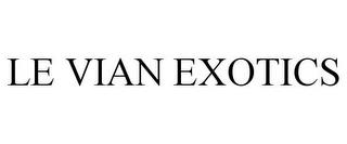 LE VIAN EXOTICS trademark