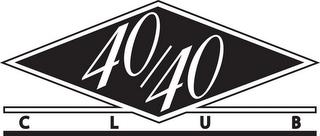 40/40 CLUB trademark