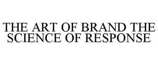 THE ART OF BRAND THE SCIENCE OF RESPONSE trademark