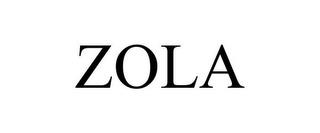 ZOLA trademark