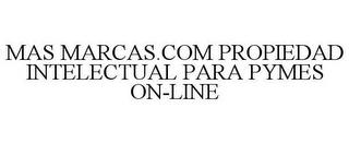 MAS MARCAS.COM PROPIEDAD INTELECTUAL PARA PYMES ON-LINE trademark